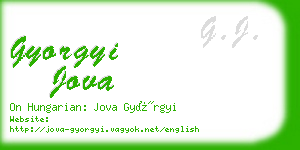 gyorgyi jova business card